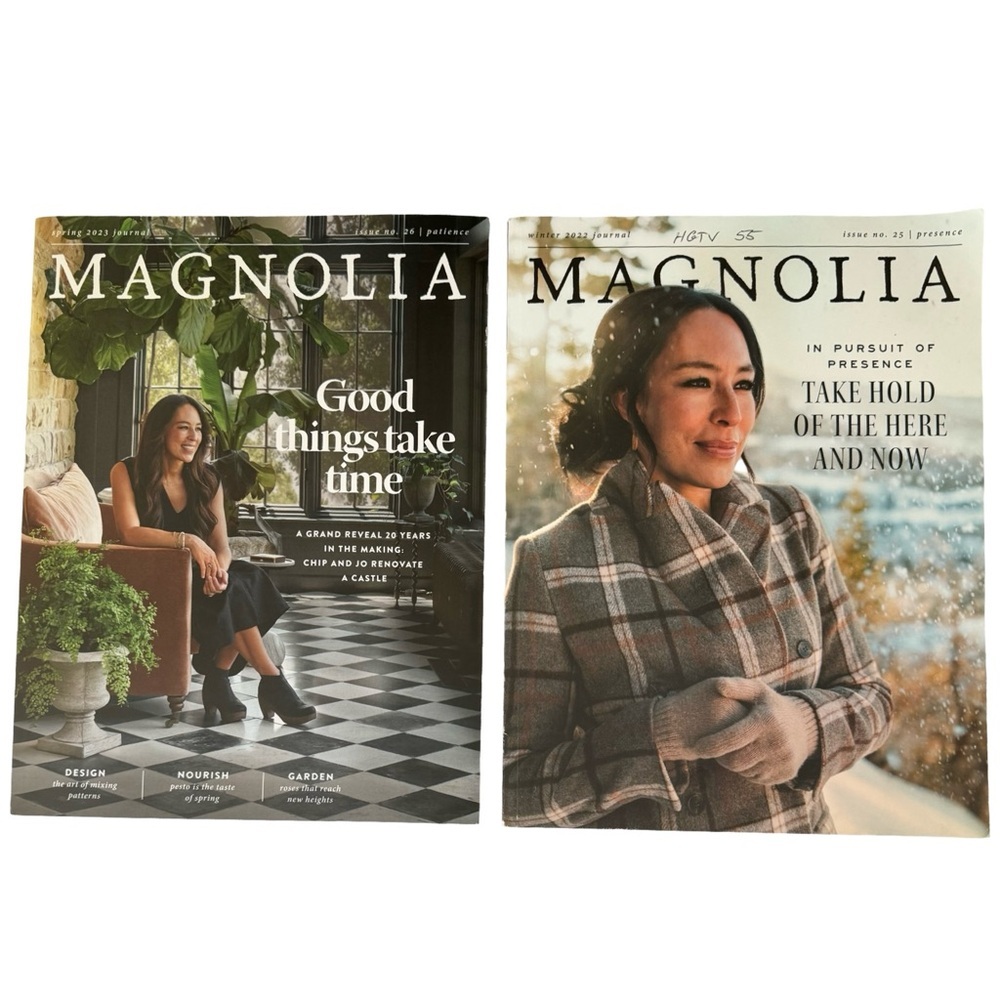 MAGNOLIA Journal Magazine Set of 2 Issues 25 & 26 Winter 2022 & Spring 2023